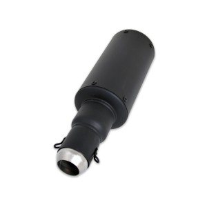 BLACK EXHAUST MUFFLER UNIVERSAL SLIP-ON HYPERMOTARD FOR MOTORCYCLES