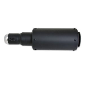 BLACK EXHAUST MUFFLER UNIVERSAL SLIP-ON HYPERMOTARD FOR MOTORCYCLES