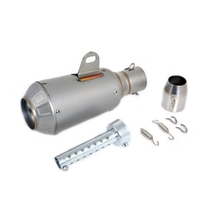 EXHAUST MUFFLER UNIVERSAL SLIP-ON HYPERMOTARD INOX FOR MOTORCYCLES