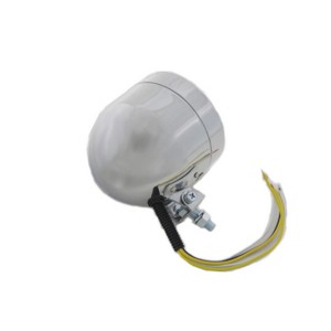 CHROME HEADLIGHT MINI DIAMOND CUT 4" EU APPROVED CUSTOM MOTORCYCLE AND HARLEY DAVIDSON