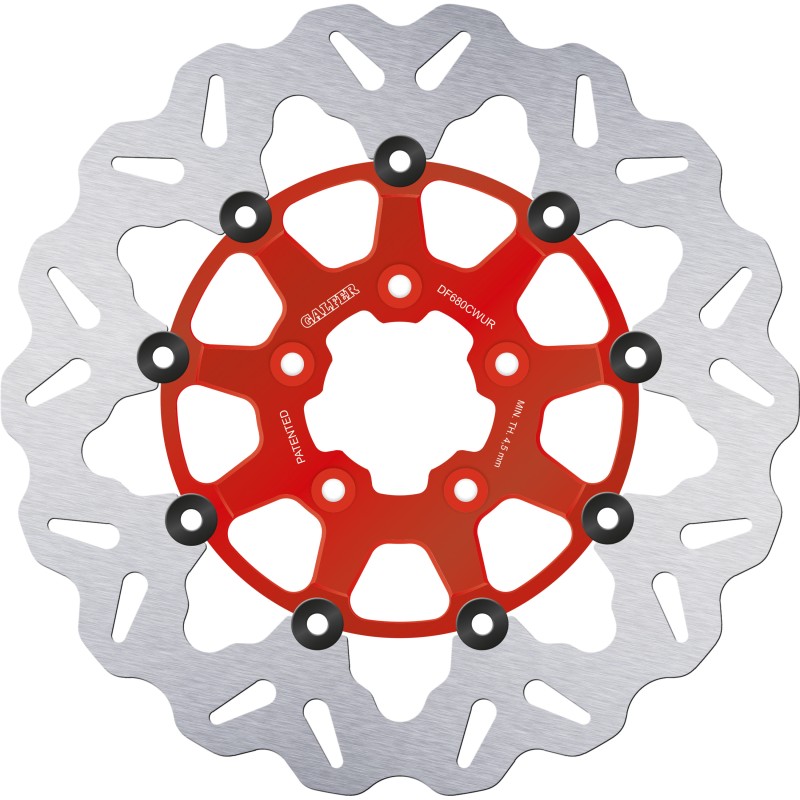 FRONT BRAKE ROTOR FLOATING GALFER RED WAVE HARLEY DAVIDSON SOFTAIL 2018-2024