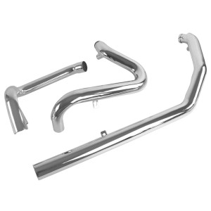 CHROME HEADERS DUAL SYSTEM MCJ HARLEY DAVIDSON FXS FLS SOFTAIL 2000-2006