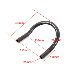 GEBOGENE 1" RAHMENROHR 213 MM KURZE ECKE 20° FÜR MOTORRAD