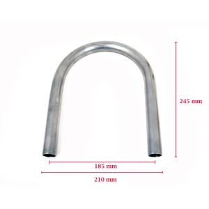 TUBE DE CADRE 1" COURBE 180° DE 210 MM POUR MOTOCYCLETTE