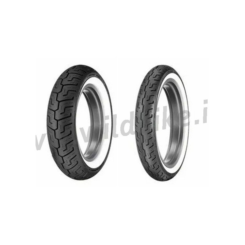 PAIR OF TIRES DUNLOP D401 HD WHITE BAND HARLEY DAVIDSON XL 883 N IRON 2014-2022