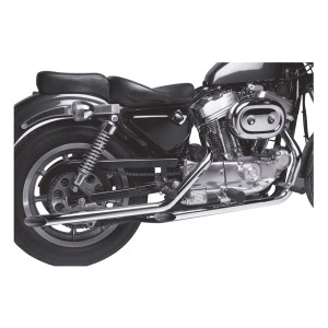 CHROME EXHAUSTS SYSTEM PAUGHCO DRAG PIPES 1-3/4" HARLEY DAVIDSON XL SPORTSTER 1986-2003