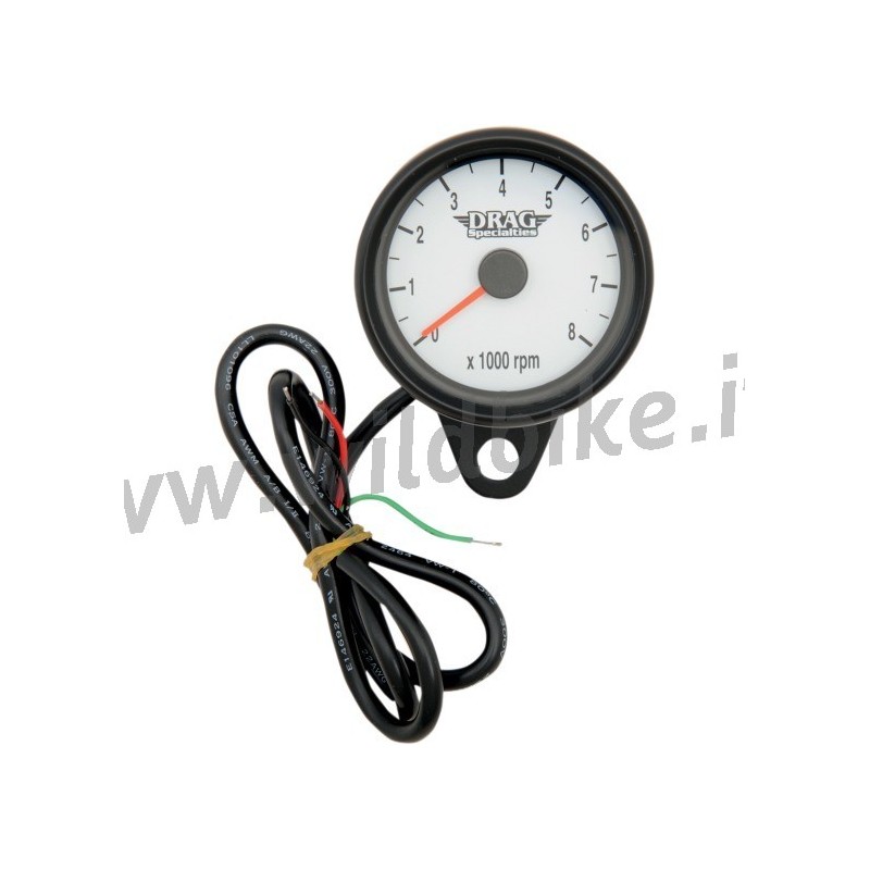 CONTAGIRI ELETTRONICO NERO DRAG 60 MM. CUSTOM MOTO E HARLEY