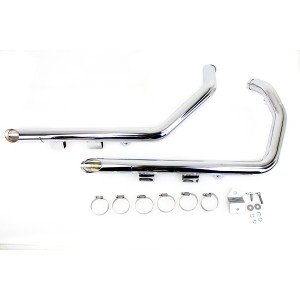 CHROME EXHAUSTS SYSTEM WYATT DRAG PIPES 1-3/4" HARLEY DAVIDSON XL SPORTSTER 2004-2013