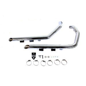 SCARICHI WYATT DRAG PIPES 1-3/4" CROMATI HARLEY DAVIDSON XL SPORTSTER 2014-2021