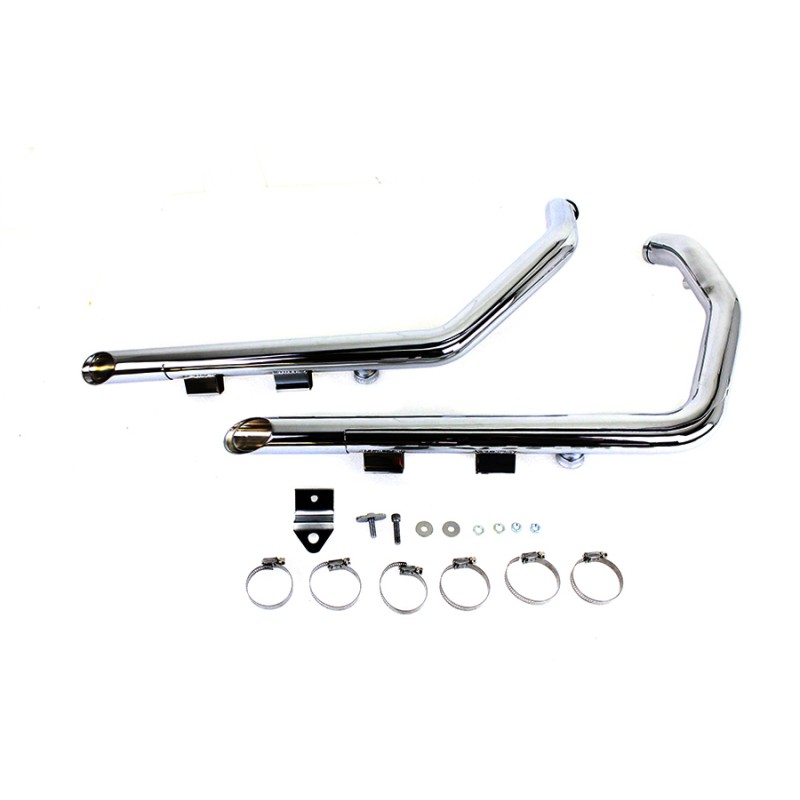SCARICHI WYATT DRAG PIPES 1-3/4" CROMATI HARLEY DAVIDSON XL SPORTSTER 2014-2021