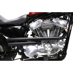 SYSTEME D'ÉCHAPPEMENTS DRAG PIPES SHOTGUN NOIR MATTE HARLEY DAVIDSON XL SPORTSTER 2004-2021