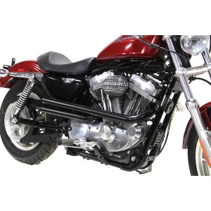 SYSTEME D'ÉCHAPPEMENTS DRAG PIPES SHOTGUN NOIR MATTE HARLEY DAVIDSON XL SPORTSTER 2004-2021