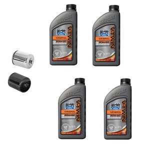 KIT WARTUNG BEL RAY Motoröl MINERAL 20W50 HARLEY DAVIDSON FLH FLT TOURING 1999-2017