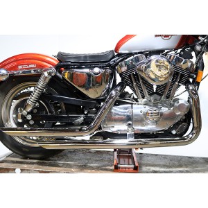 SCARICHI WYATT DRAG PIPES TURN DOWN CROMATI HARLEY DAVIDSON XL SPORTSTER 1986-2003