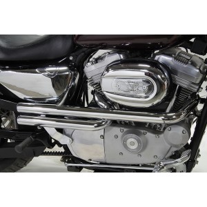 CHROME EXHAUST SYSTEM DRAG PIPES SHOTGUN HARLEY DAVIDSON XL SPORTSTER 2004-2021