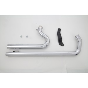 AUSPUFFSYSTEM DRAG PIPES SHOTGUN CHROM HARLEY DAVIDSON XL SPORTSTER 2004-2021