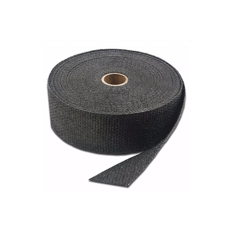 BLACK INSULATING WRAP 15 METER X 50 MM FOR MOTORCYCLE MUFFLERS AND EXHAUSTS