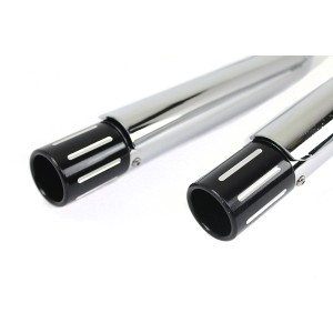 CHROME EXHAUSTS SYSTEM WYATT DRAG PIPES 1-3/4" HARLEY DAVIDSON XL SPORTSTER 1986-2003