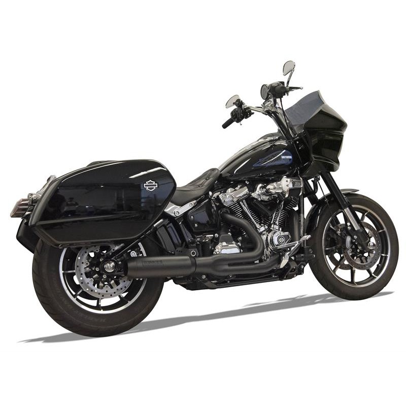 BLACK EXHAUST BASSANI SUPERBIKE 4" 2INTO1 HARLEY DAVIDSON FXLRST LOW RIDER ST 2022-2025