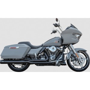 BLACK EXHAUSTS 2INTO1 S&S GNX45 RACE HARLEY DAVIDSON FLH FLT TOURING 2017-2026
