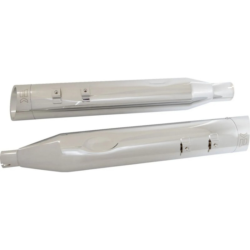 CHROME EXHAUST MUFFLERS KHROME WERKS SLIP-ON HP-PLUS 4.5" EDGE HARLEY DAVIDSON FLH FLT TOURING 2017-2025