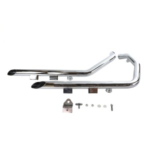 AUSPUFF SYSTEM WYATT DRAG PIPES 1-3/4" CHROM/SCHWARZ HARLEY DAVIDSON XL SPORTSTER 2007-2013