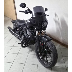 CARÉNAGE PARE-BRISE ROAD WARRIOR NOIR INDIAN CHIEF 2022-25