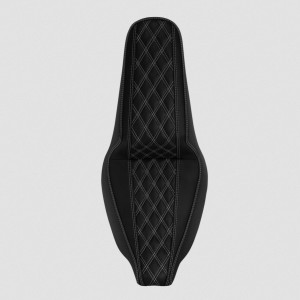 COMFORT SEAT GEL DNA DIAMOND WHITE STITCH DELUXE HARLEY DAVIDSON FLH FLT TOURING 2008-2023