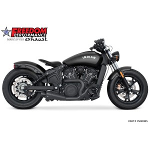 AUSPUFFSYSTEM 2IN1 COMBAT SHORTY SLASH OUT SCHWARZEN INDIAN SCOUT 2014-2024