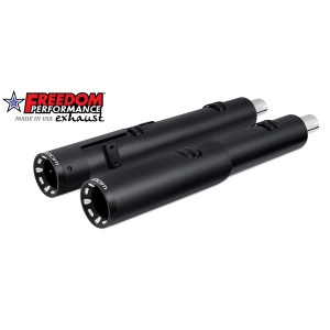 BLACK EXHAUSTS MUFFLER SLIP-ON 4.5" 2-STEP SCULPTED INDIAN TOURING CRUISER 2014-2026