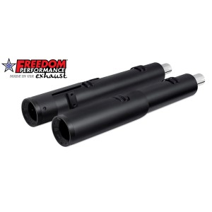 POTS ÉCHAPPEMENTS SLIP-ON 4.5" 2-STEP STRAIGHT NOIR INDIAN TOURING CRUISER 2014-2026