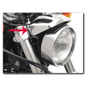 COUVERTURE Visière CHROME POUR PHARES AVANT HARLEY DAVIDSON 1975-1991