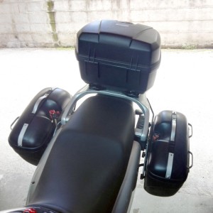 TRUNK RACK DELUXE HARD TRAVEL CASE FOR MOTORCYCLE