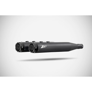 BLACK EXHAUSTS MUFFLERS SLIP-ON 4.33" ZARD GA EU APPROVED HARLEY DAVIDSON FLH FLT TOURING 2006-2016