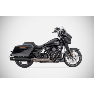 AUSPUFFANLAGEN SLIP-ON 4.33" ZARD GA SCHWARZ EU ZUGELASSEN HARLEY DAVIDSON FLH FLT TOURING 2006-2016