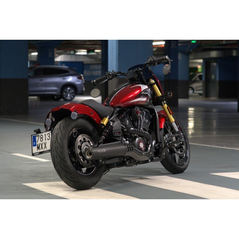 POT D'ÉCHAPPEMENT SLIP-ON MILLER YUKON 4" APPROUVÉ UE INDIAN SCOUT 2025-2026