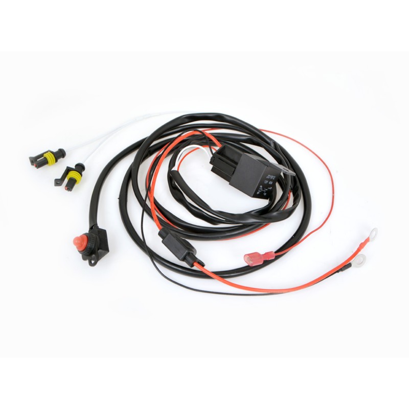 AUXILIARY HEADLIGHT WIRING HARNESS KIT CUSTOM MOTORCYCLE AND HARLEY DAVIDSON