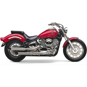 POT D'ECHAPPEMENTS COBRA SLIP-ON 2EN2 SLASH CUT CHROME YAMAHA XVS 1100 DRAGSTAR 2006-2009