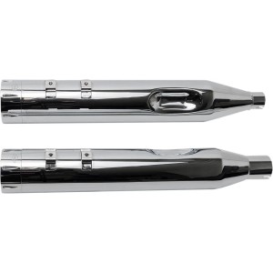 POT D'ECHAPPEMENTS SLIP-ON S&S MK45 TRACER CHROME HARLEY DAVIDSON FLH FLT TOURING 2017-2025
