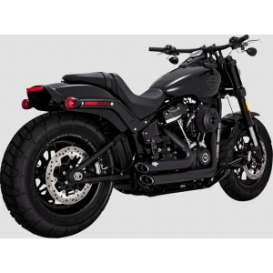 SCARICO 2IN2 VANCE & HINES SHORTSHOTS NERO OPACO HARLEY DAVIDSON SOFTAIL 2018-2024
