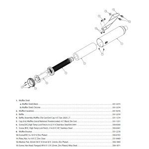 EXHAUST MUFFLER SLIP-ON S&S GRAND NATIONAL 50 STATE INDIAN SCOUT 2025-2026