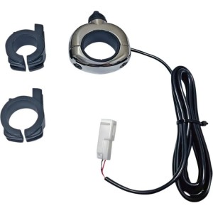 BOUTON AUXILIAIRE UNIVERSEL ON/OFF CHROME GUIDON MOTOCYCLE CUSTOM ET HARLEY DAVIDSON