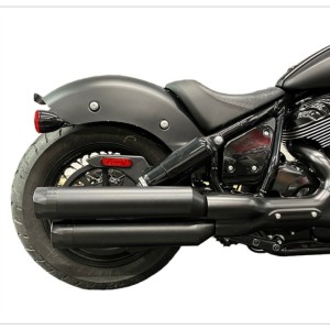 BLACK EXHAUST MUFFLERS TAB PERFORMANCE SLIP-ON 3.5" INDIAN CHIEF 2022-2025