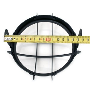 GRILLE DE PROTECTION DE PHARE NOIR 170 MM MOTO CAFE RACER