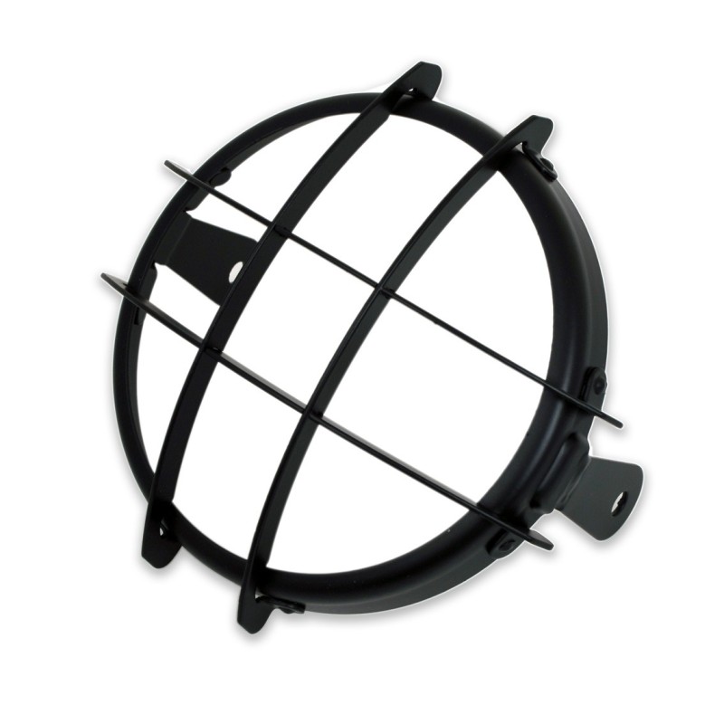 SCHEINWERFER GUARD GRILL SCHWARZ 170 MM CAFE RACER MOTORRADER