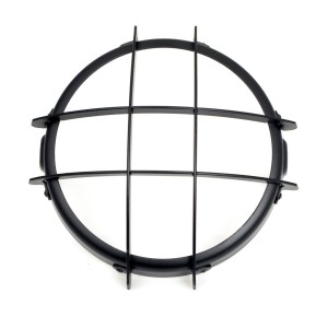 PROTEZIONE GRIGLIA NERA PER FARO ANTERIORE 170 MM MOTO CAFE RACER
