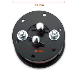 FANALE POSTERIORE TONDO VINCENT STYLE STOP LENTE ROSSA MOTO E HARLEY DAVIDSON