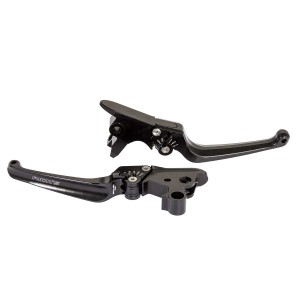 ADJUSTABLE BLACK BRAKE AND CLUTCH LEVERS CLASSIC HARLEY DAVIDSON SOFTAIL 2018-2024