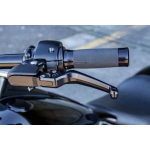 ADJUSTABLE BLACK BRAKE AND CLUTCH LEVERS CLASSIC HARLEY DAVIDSON SOFTAIL 2018-2024