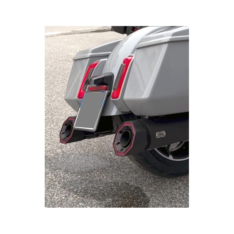 POTS D'ÉCHAPPEMENTS MCJ EDITION 100 SLIP-ON APPROUVÉ EU HARLEY DAVIDSON FLH FLT TOURING 2025-2026